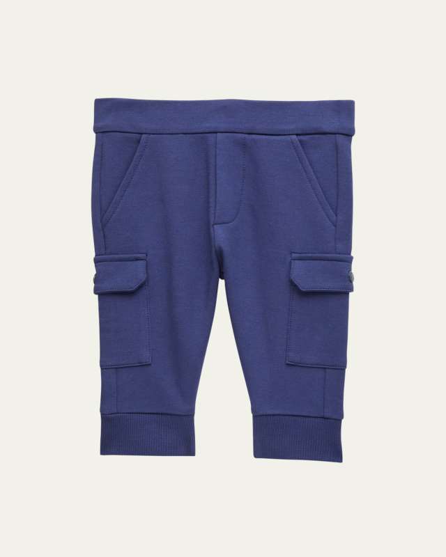 Boy's Logo Patch Sweat Pants, Size 3M-24